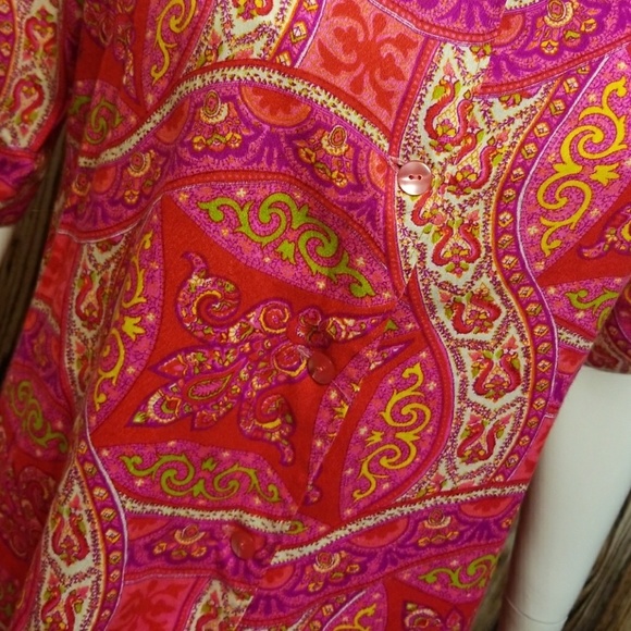 {vintage} Psychedelic leisure blouse - Picture 2 of 5